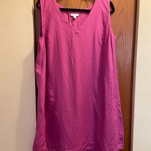 JJill Sleeveless Linen Dress